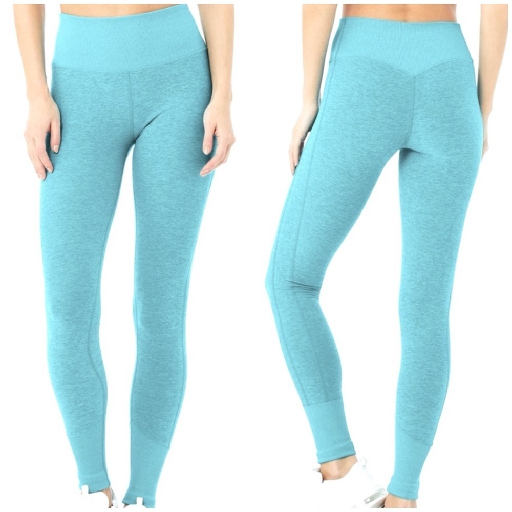 Alo Yoga High Waisted Alo Soft Leggings in Blue Heather